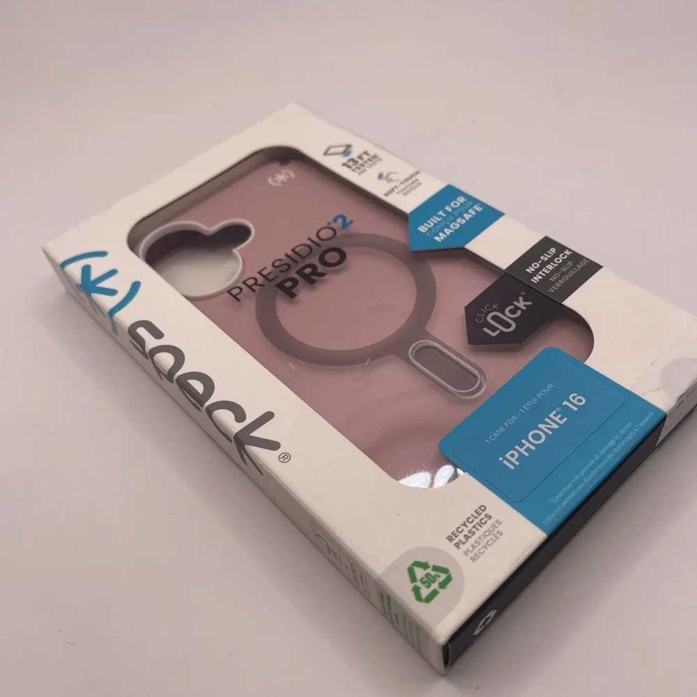 Speck Presidio2 Pro MagSafe Case for iPhone 16 - Pink